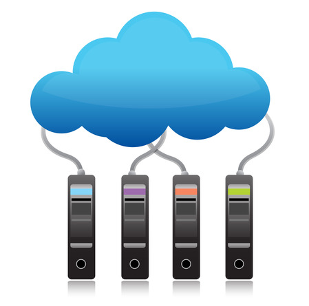server backup cloud computing concept